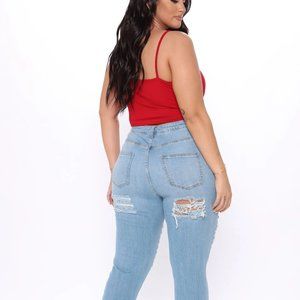 FN Fray What You Mean Flare Jeans